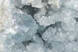 Sky Blue Celestine (Celestite) Crystal Geode - Madagascar #210370-3